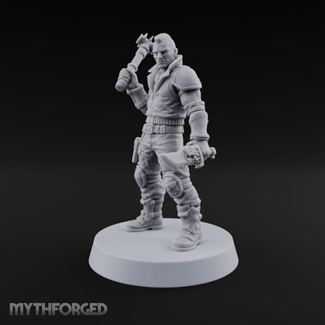 Rookies With Loaded Attitude Human Raider A — Spiked Pipe & Cleaver