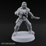 Rookies With Loaded Attitude Human Raider B — Plasma Pistol & Combat Knife