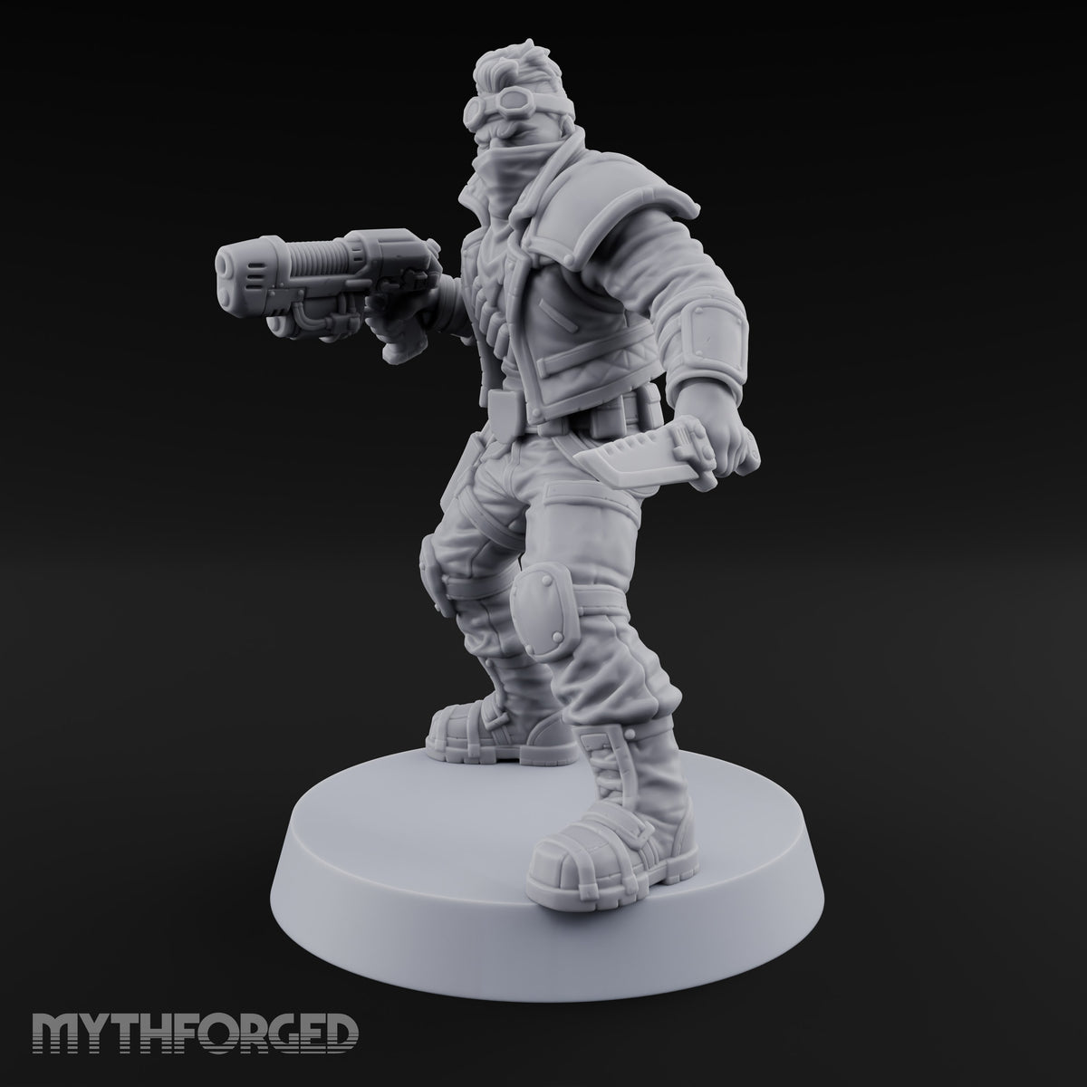 Rookies With Loaded Attitude Human Raider B — Plasma Pistol & Combat Knife