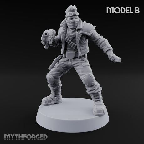 Rookies With Loaded Attitude Human Raider B — Plasma Pistol & Combat Knife
