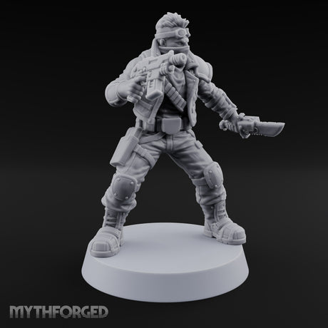 Rookies With Loaded Attitude Human Raider B — Rocket Pistol & Cleaver