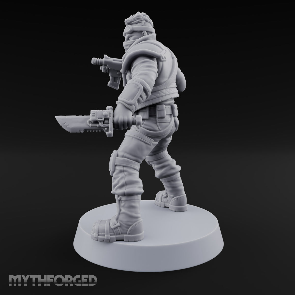 Rookies With Loaded Attitude Human Raider B — Rocket Pistol & Cleaver