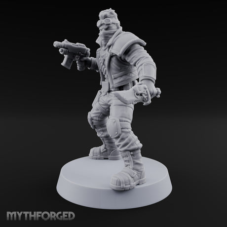 Rookies With Loaded Attitude Human Raider B — Rocket Pistol & Cleaver