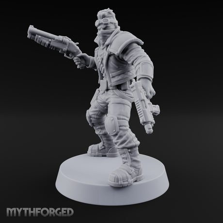 Rookies With Loaded Attitude Human Raider B — Sawn-off Shotgun & Auto Pistol