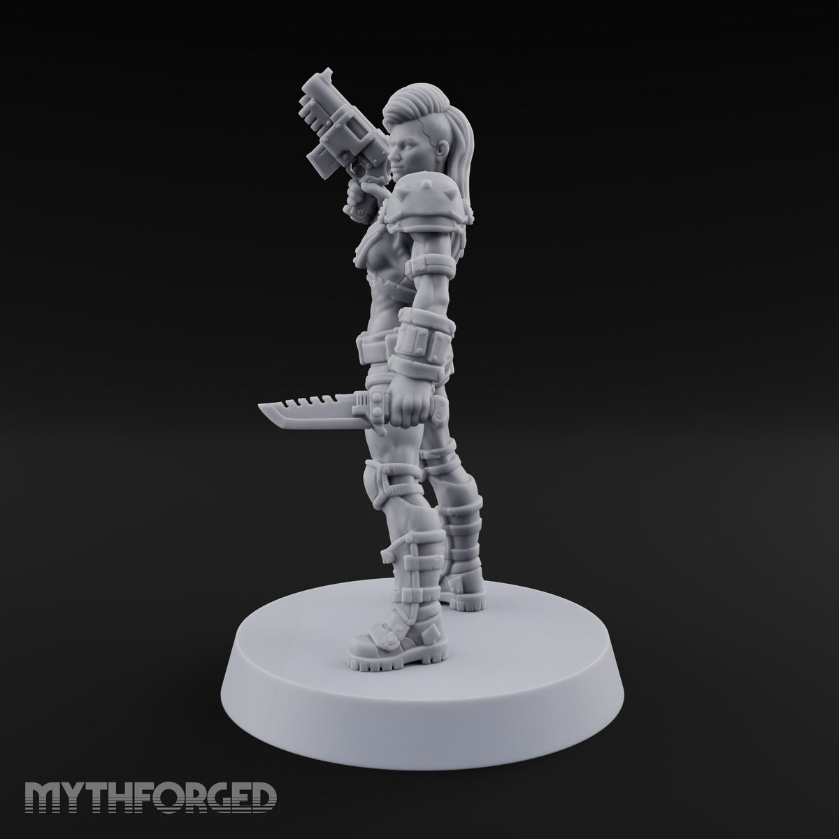 Rookies With Loaded Attitude Human Raider C — Stubber Pistol & Combat Knife