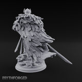 Night of the Owl Human Paladin Miniature for Dungeons and Dragons, Pathfinder or other TTRPGs