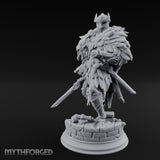 Night of the Owl Human Paladin Miniature for Dungeons and Dragons, Pathfinder or other TTRPGs