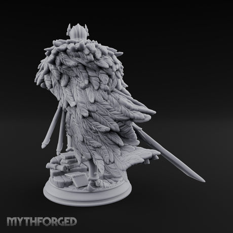 Night of the Owl Human Paladin Miniature for Dungeons and Dragons, Pathfinder or other TTRPGs