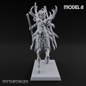 Antlered Tribe Forest Centaur A Miniature for Dungeons and Dragons, Pathfinder or other TTRPGs