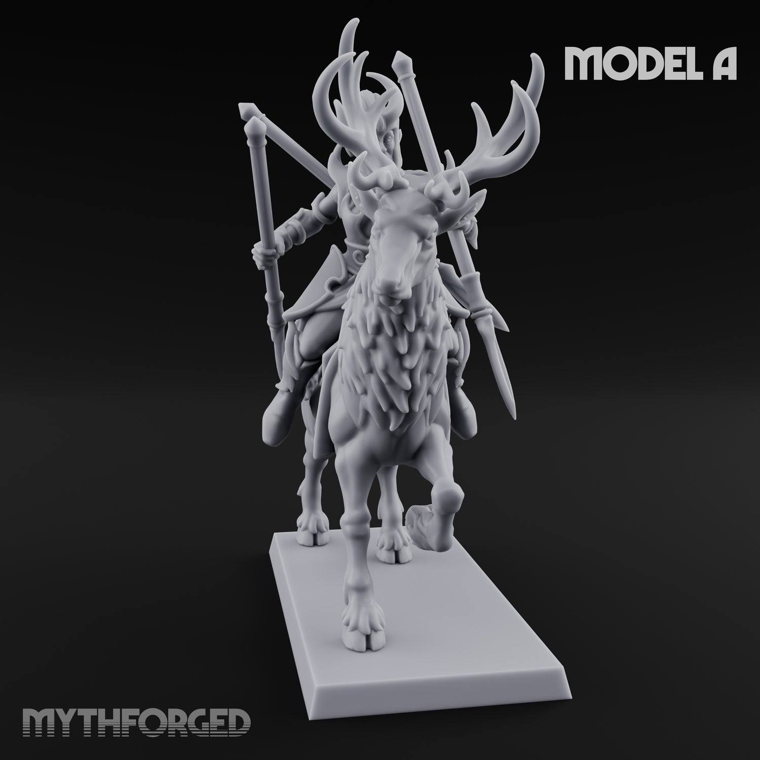 Antlered Tribe Forest Centaur A Miniature for Dungeons and Dragons, Pathfinder or other TTRPGs