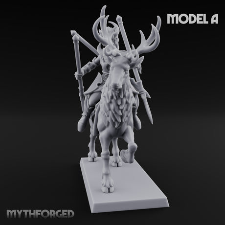 Antlered Tribe Forest Centaur A Miniature for Dungeons and Dragons, Pathfinder or other TTRPGs