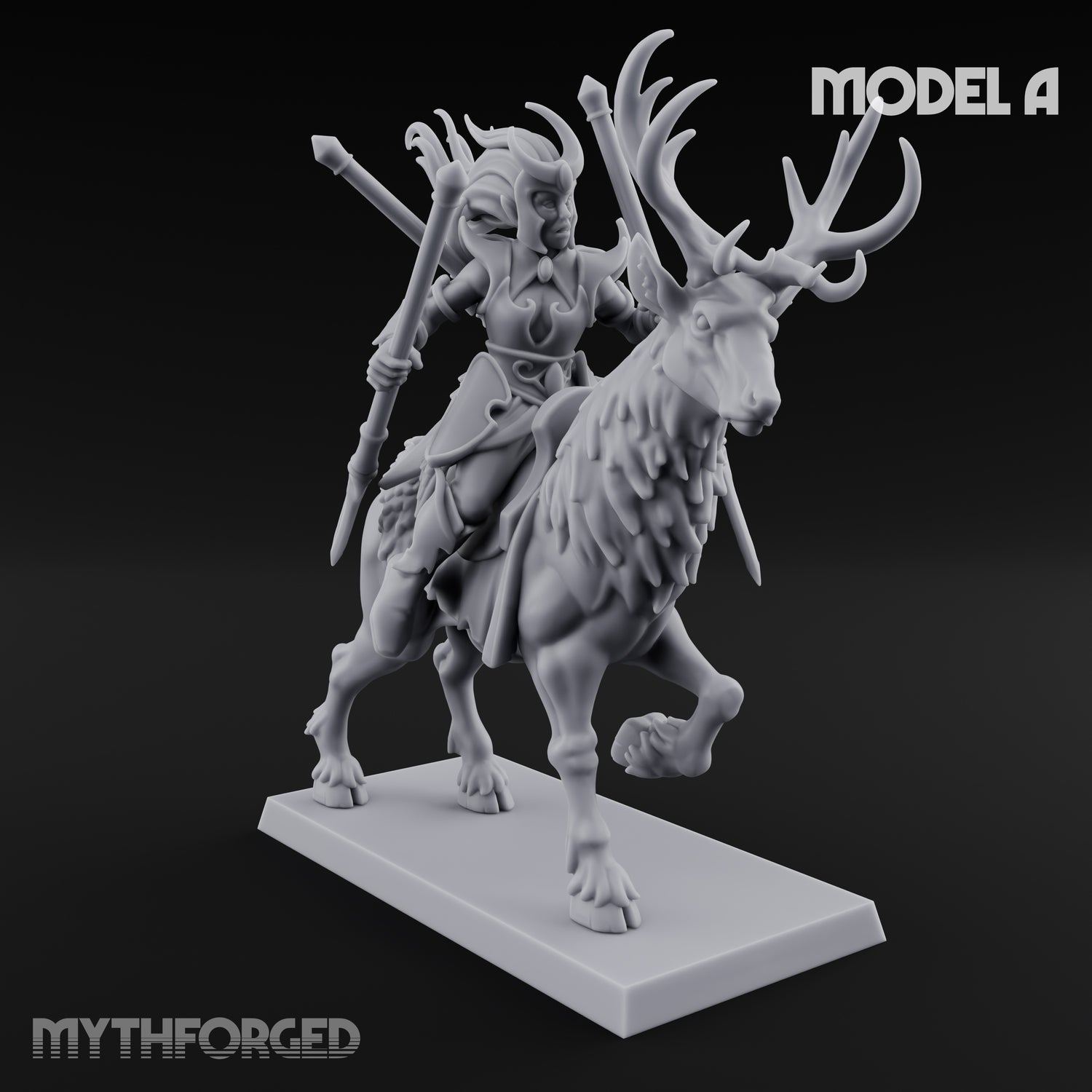 Antlered Tribe Forest Centaur A Miniature for Dungeons and Dragons, Pathfinder or other TTRPGs
