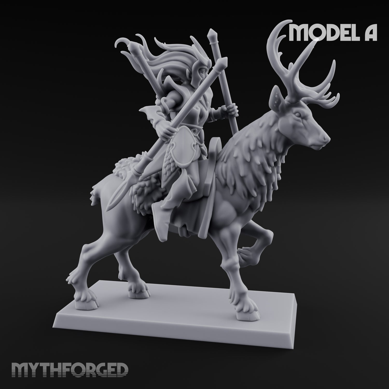 Antlered Tribe Forest Centaur A Miniature for Dungeons and Dragons, Pathfinder or other TTRPGs