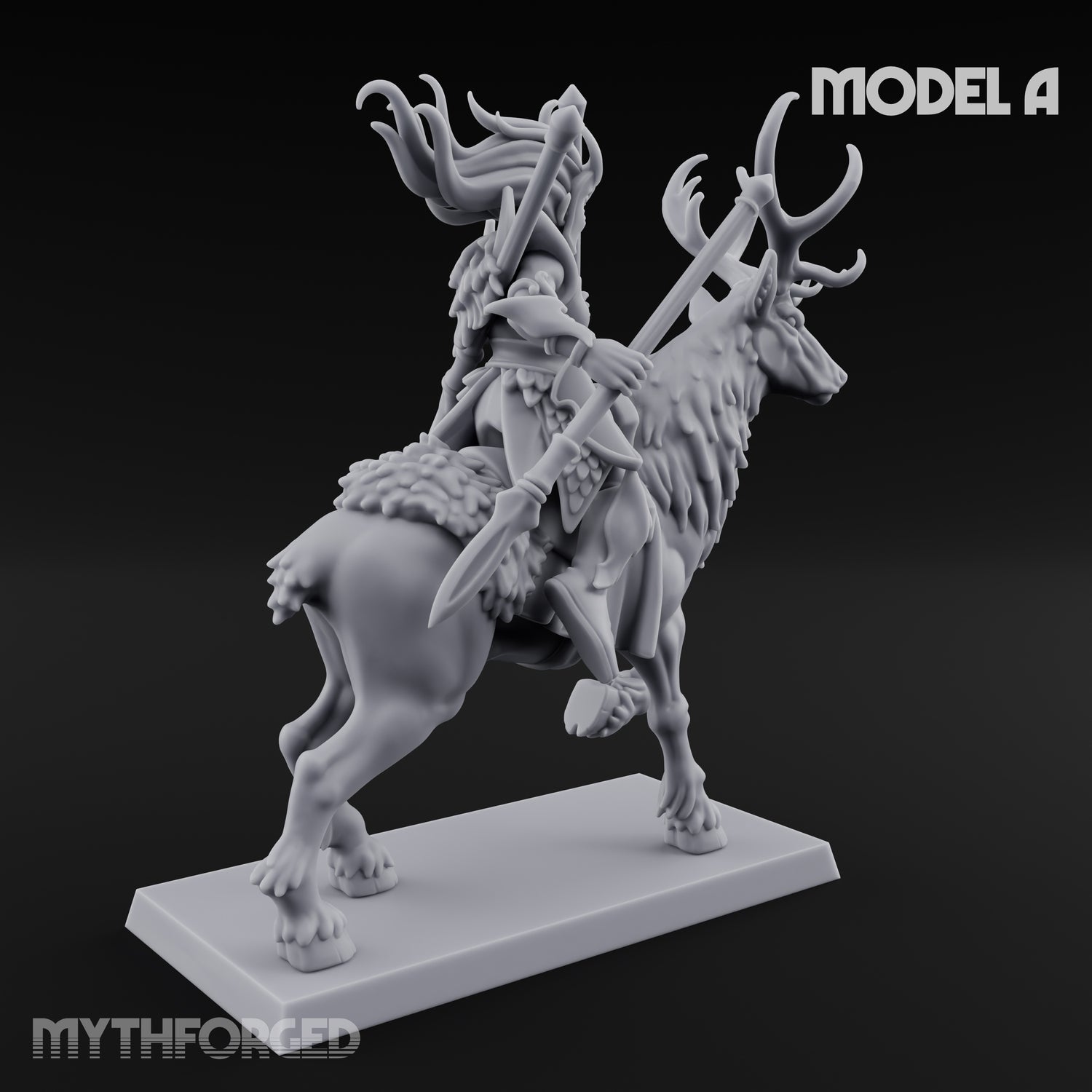 Antlered Tribe Forest Centaur A Miniature for Dungeons and Dragons, Pathfinder or other TTRPGs