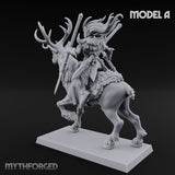 Antlered Tribe Forest Centaur A Miniature for Dungeons and Dragons, Pathfinder or other TTRPGs
