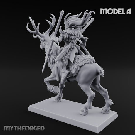 Antlered Tribe Forest Centaur A Miniature for Dungeons and Dragons, Pathfinder or other TTRPGs