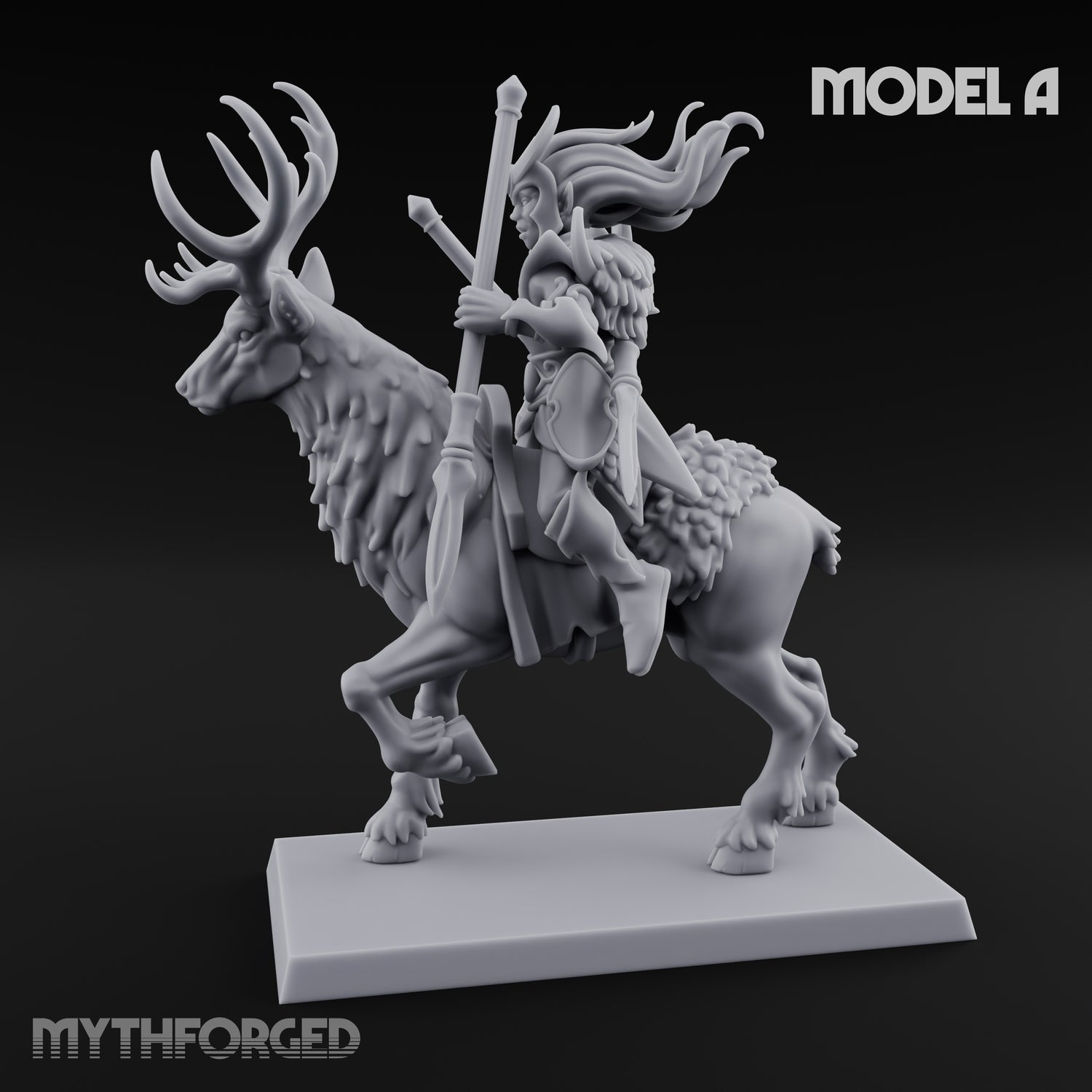 Antlered Tribe Forest Centaur A Miniature for Dungeons and Dragons, Pathfinder or other TTRPGs