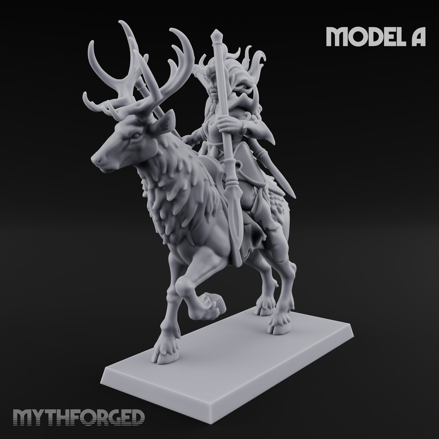 Antlered Tribe Forest Centaur A Miniature for Dungeons and Dragons, Pathfinder or other TTRPGs