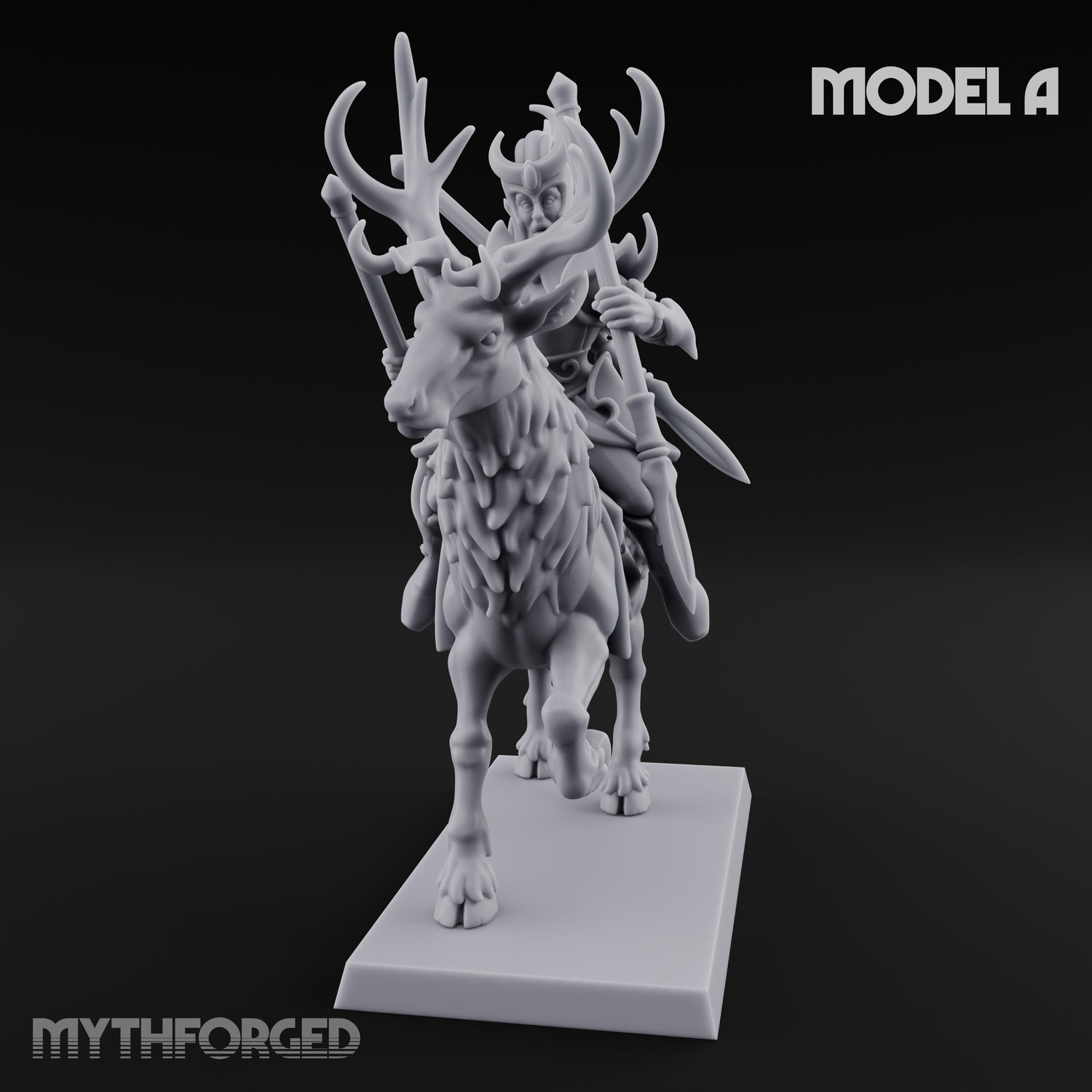 Antlered Tribe Forest Centaur A Miniature for Dungeons and Dragons, Pathfinder or other TTRPGs