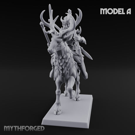 Antlered Tribe Forest Centaur A Miniature for Dungeons and Dragons, Pathfinder or other TTRPGs