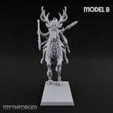 Antlered Tribe Forest Centaur B Miniature for Dungeons and Dragons, Pathfinder or other TTRPGs
