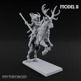 Antlered Tribe Forest Centaur B Miniature for Dungeons and Dragons, Pathfinder or other TTRPGs
