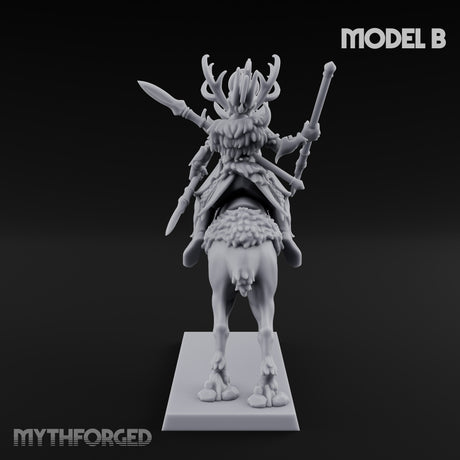 Antlered Tribe Forest Centaur B Miniature for Dungeons and Dragons, Pathfinder or other TTRPGs