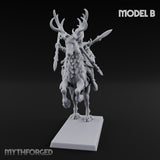 Antlered Tribe Forest Centaur B Miniature for Dungeons and Dragons, Pathfinder or other TTRPGs