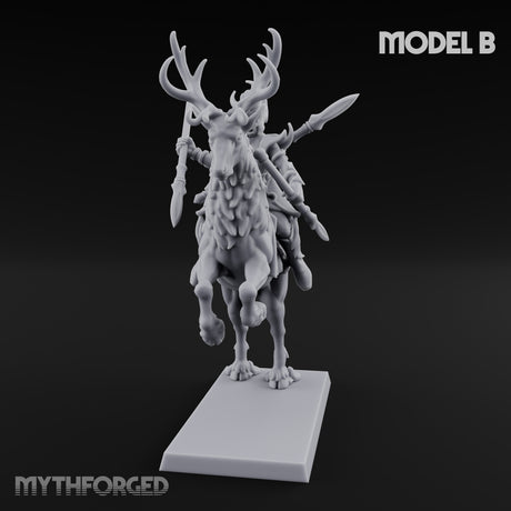 Antlered Tribe Forest Centaur B Miniature for Dungeons and Dragons, Pathfinder or other TTRPGs