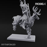 Antlered Tribe Forest Centaur C Miniature for Dungeons and Dragons, Pathfinder or other TTRPGs