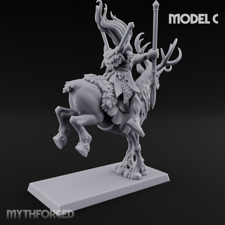 Antlered Tribe Forest Centaur C Miniature for Dungeons and Dragons, Pathfinder or other TTRPGs