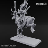 Antlered Tribe Forest Centaur C Miniature for Dungeons and Dragons, Pathfinder or other TTRPGs