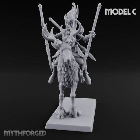 Antlered Tribe Forest Centaur C Miniature for Dungeons and Dragons, Pathfinder or other TTRPGs