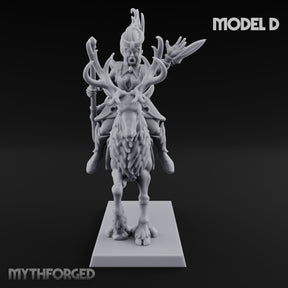 Antlered Tribe Forest Centaur D Miniature for Dungeons and Dragons, Pathfinder or other TTRPGs