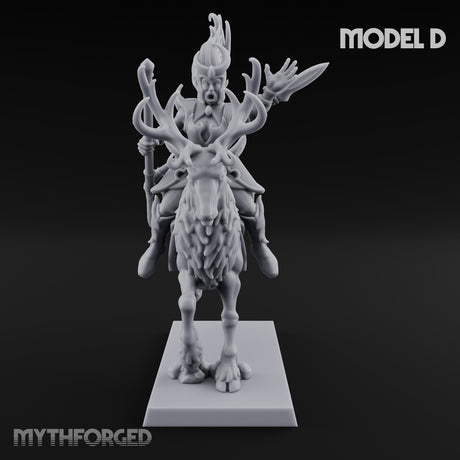 Antlered Tribe Forest Centaur D Miniature for Dungeons and Dragons, Pathfinder or other TTRPGs
