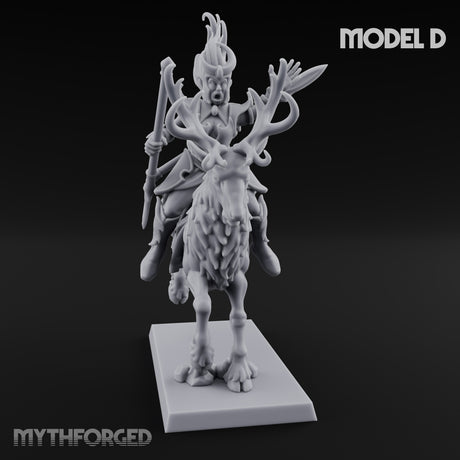 Antlered Tribe Forest Centaur D Miniature for Dungeons and Dragons, Pathfinder or other TTRPGs