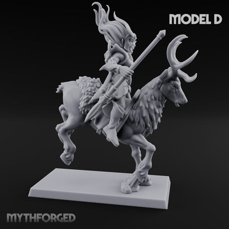 Antlered Tribe Forest Centaur D Miniature for Dungeons and Dragons, Pathfinder or other TTRPGs