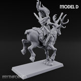 Antlered Tribe Forest Centaur D Miniature for Dungeons and Dragons, Pathfinder or other TTRPGs