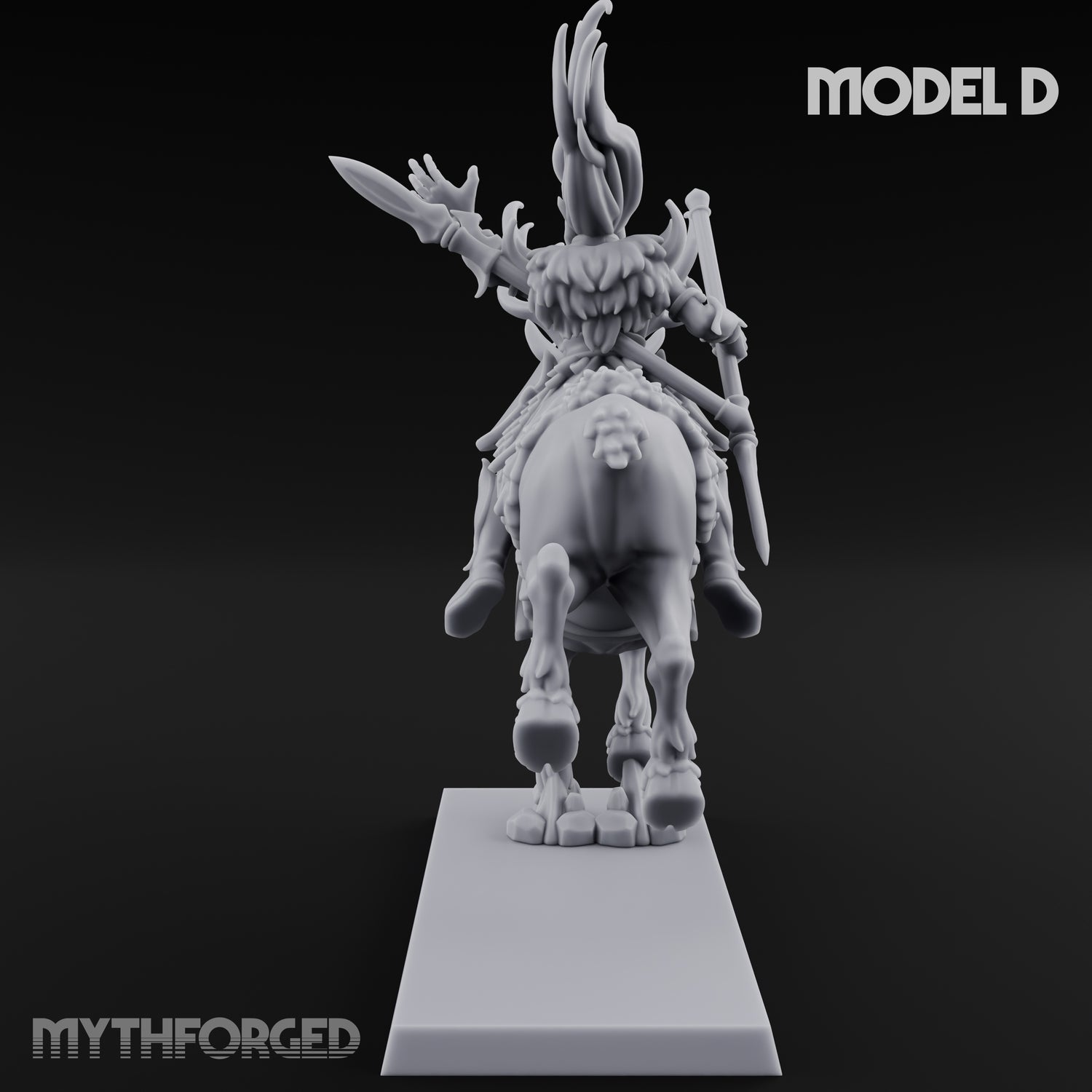 Antlered Tribe Forest Centaur D Miniature for Dungeons and Dragons, Pathfinder or other TTRPGs
