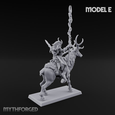 Antlered Tribe Forest Centaur E Miniature for Dungeons and Dragons, Pathfinder or other TTRPGs