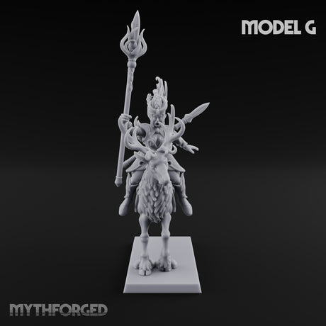 Antlered Tribe Forest Centaur G Miniature for Dungeons and Dragons, Pathfinder or other TTRPGs
