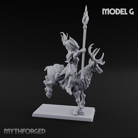 Antlered Tribe Forest Centaur G Miniature for Dungeons and Dragons, Pathfinder or other TTRPGs