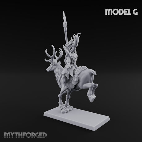 Antlered Tribe Forest Centaur G Miniature for Dungeons and Dragons, Pathfinder or other TTRPGs