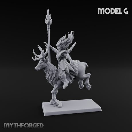 Antlered Tribe Forest Centaur G Miniature for Dungeons and Dragons, Pathfinder or other TTRPGs