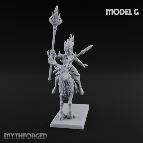 Antlered Tribe Forest Centaur G Miniature for Dungeons and Dragons, Pathfinder or other TTRPGs