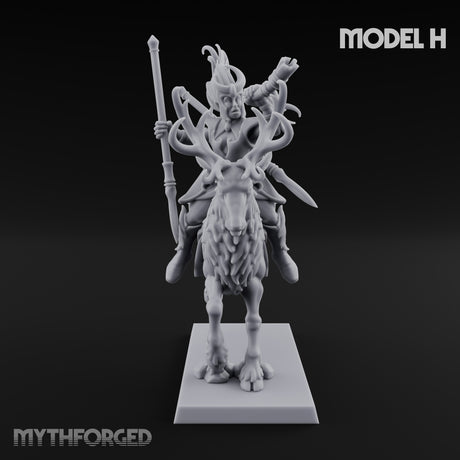 Antlered Tribe Forest Centaur H Miniature for Dungeons and Dragons, Pathfinder or other TTRPGs