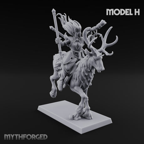 Antlered Tribe Forest Centaur H Miniature for Dungeons and Dragons, Pathfinder or other TTRPGs
