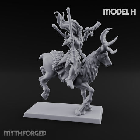 Antlered Tribe Forest Centaur H Miniature for Dungeons and Dragons, Pathfinder or other TTRPGs