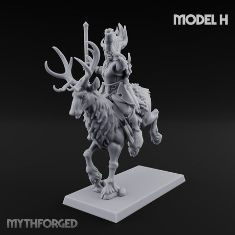Antlered Tribe Forest Centaur H Miniature for Dungeons and Dragons, Pathfinder or other TTRPGs