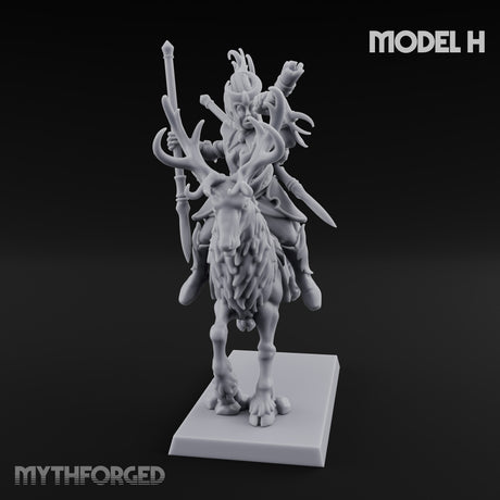 Antlered Tribe Forest Centaur H Miniature for Dungeons and Dragons, Pathfinder or other TTRPGs